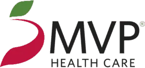MVP Health Care logo with leaf design