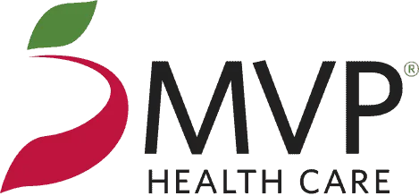 MVP Health Care logo with leaf design