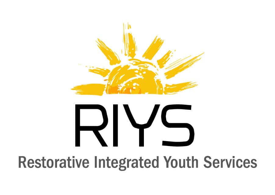 RIYS logo with sun graphic
