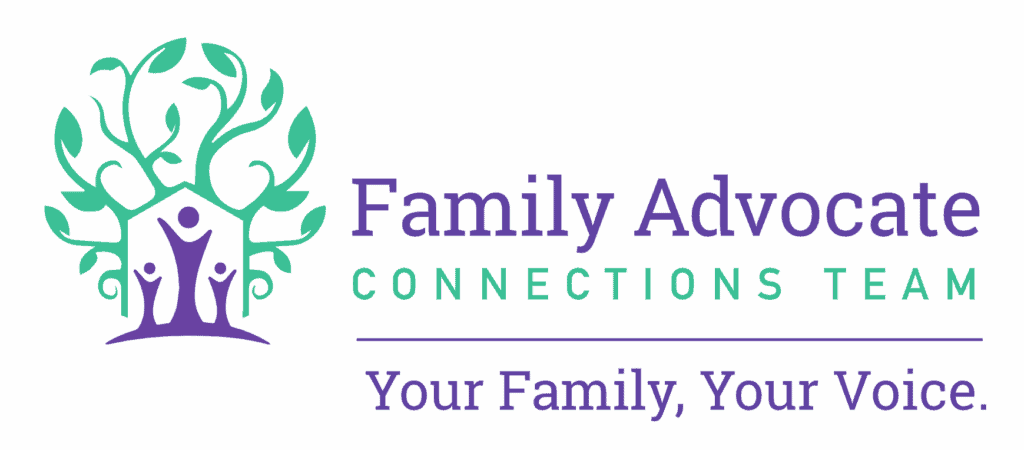 Family Advocate Connections Team logo with tree graphic.
